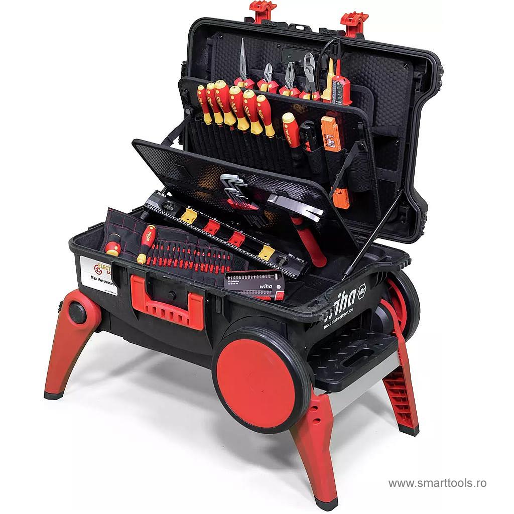 Troler cu scule electricieni XXL4, 80 piese Troler cu scule electricieni XXL4, 80 piese